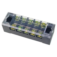 1PCS  TB1505 Dual Row Thick Copper Screw Terminal Block Flame Retardant Grounding Strip Wire Connector 600V 15A 3