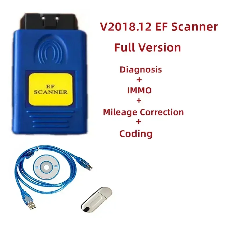 

Best V2018.12 E/F Scanner II Full Version for BMW EF Scanner II support Diagnosis + IMMO + Mileage Correction + Coding A+++