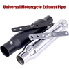 Universal Motorcycle Vintage Exhaust Pipe Muffler Silencer Black Universal For Harley Cafe Racer Custom Honda CG125 GN125