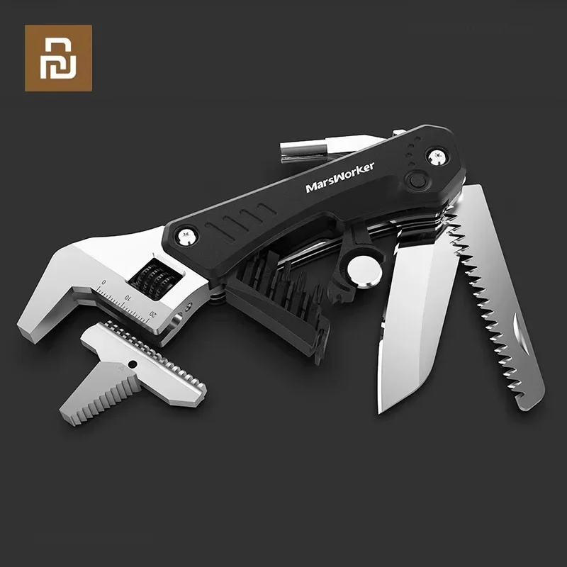 

Xiaomi Marsworker Hand Tool Multi-Functional Wrench Knife Pliers Stainless Steel Survival Wire Cutter Camping Knife Wrench Tool
