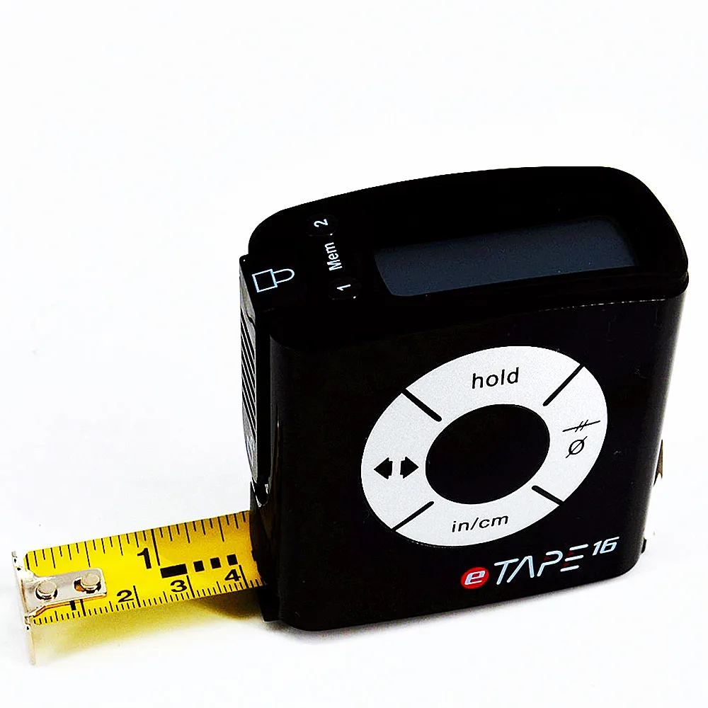 

eTape16 Digital 5M Stainless Steel Tape Measure LCD Digital Circumferences Measuring Tape Metric Imperial Switch Measuring Ruler