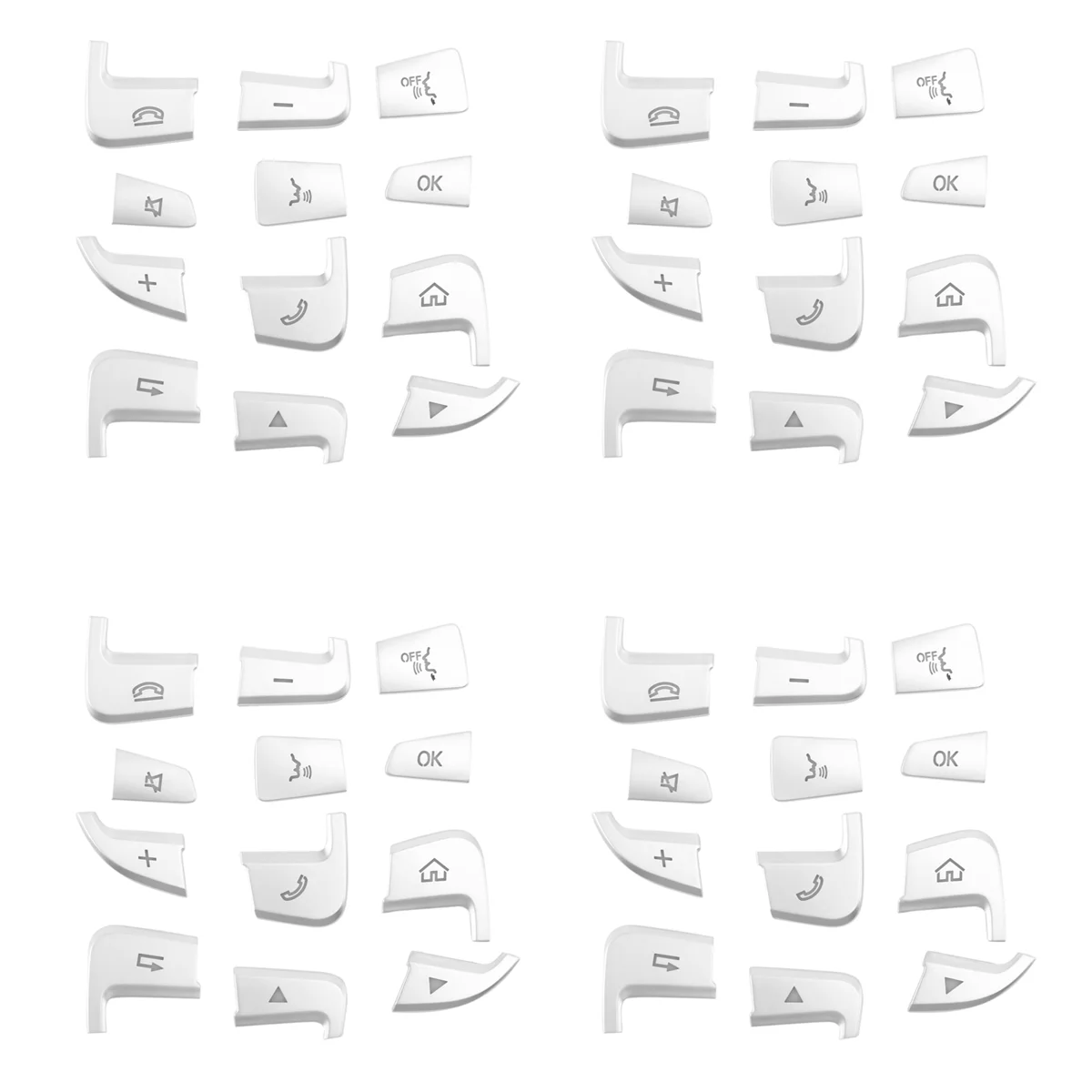 

48 шт., чехлы на руль Mercedes Benz GLC X253 2015 2016 и C Class W205 2014 2015