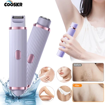 Bikini Trimmer Rasoio Elettrico per Le Donne Corpo Ascelle Gamba Rasoio Femminile Elettrico Indolore Epilatore Baffi Viso Rimozione Dei Capelli 1