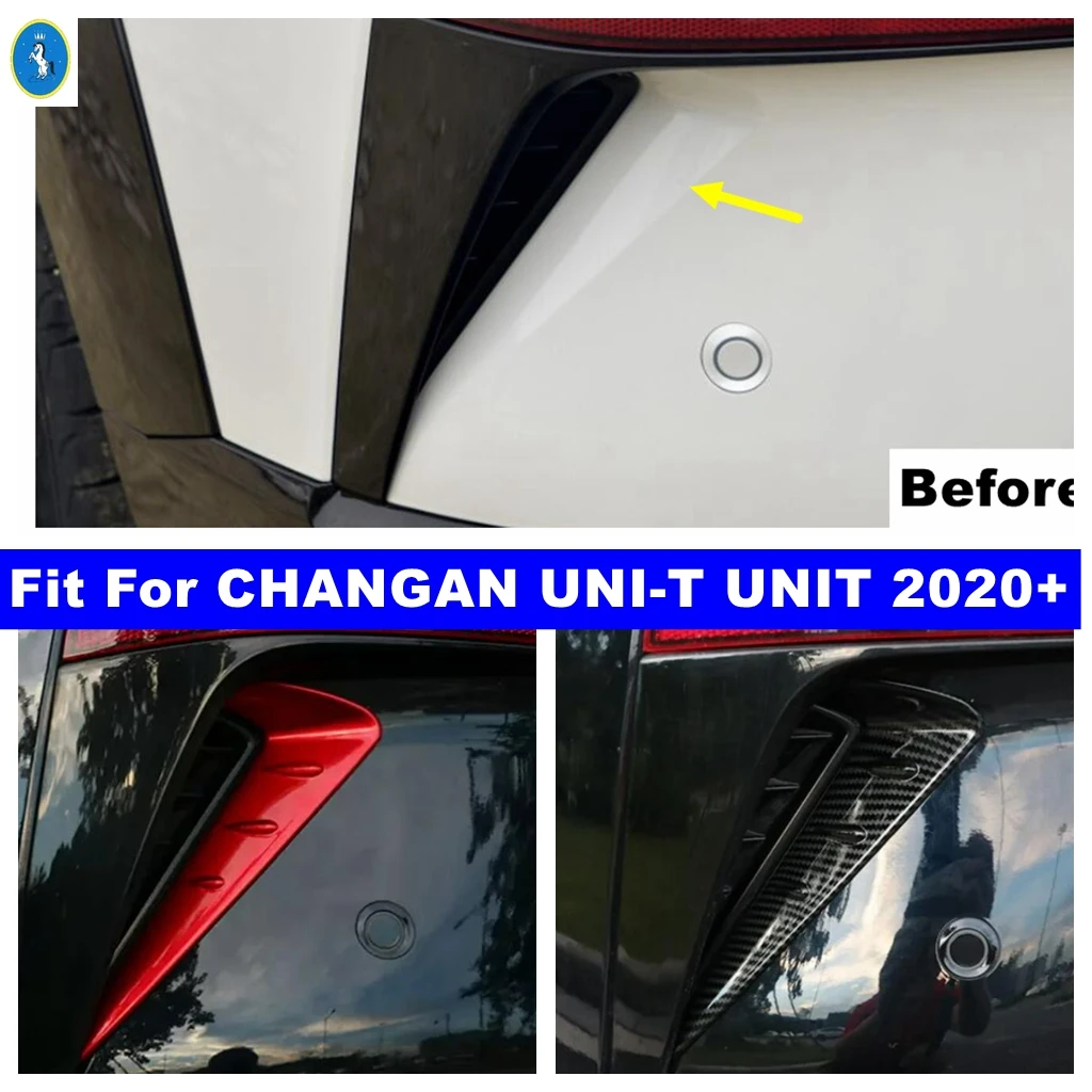 

For CHANGAN UNI-T UNIT 2020 - 2023 Exterior Accessories Rear Fog Lights Lamps Eyelid Eyebrow Decoration Cover Trim Car Styling