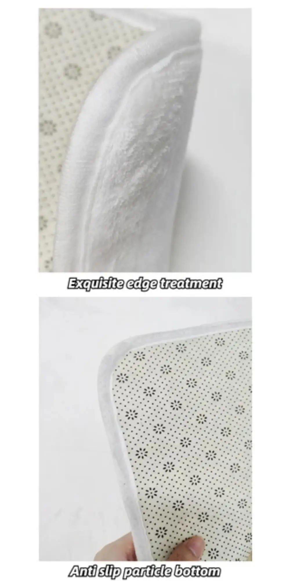 VIKAMA Speziell geformter Schmetterlingsteppich, weicher und rutschfester Bettseitenteppich, Bodenmatte für den Badezimmereingang, Heimdekoration – Detail 5