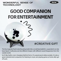 Ferrofluid Music Rhythm Lamp Magnetic Fluid Pickup Desktop Speakers Companion Visual Display Lamp Dancing Magnet Liquid Toy Gift 2
