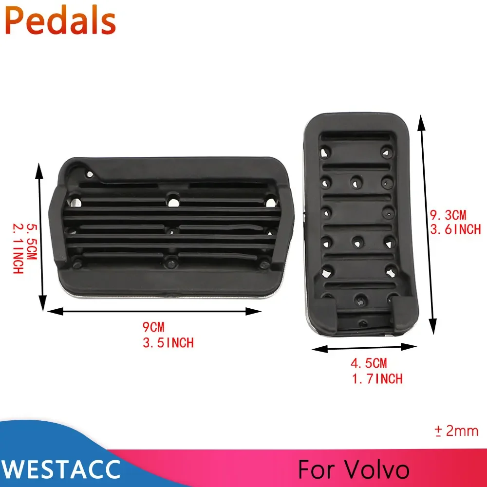 Car Pedals for Volvo V40 XC40 C30 C70 S40 2013 2014 2015 Fuel Gas Brake Accelerator Pedal Pad Cover Accessories