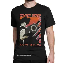 Camisetas de Manga japonesa para hombres y mujeres, camisa de cuello redondo, Harajuku, de algodón, Spiegel, Cowboy Bebop, Anime, Verano