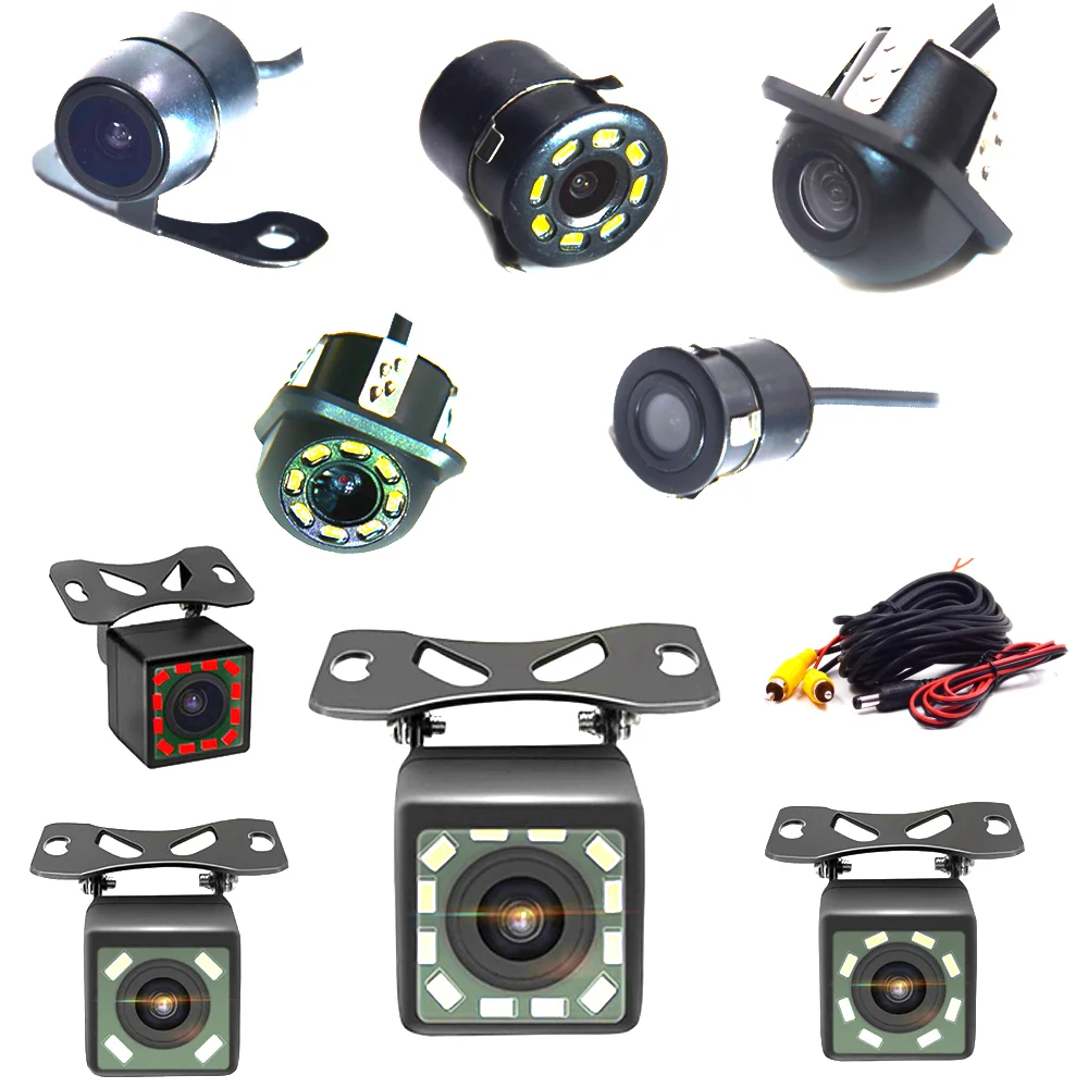 CarRearViewCameraWideAngleReverseParkingWaterproofCCDLEDAuto