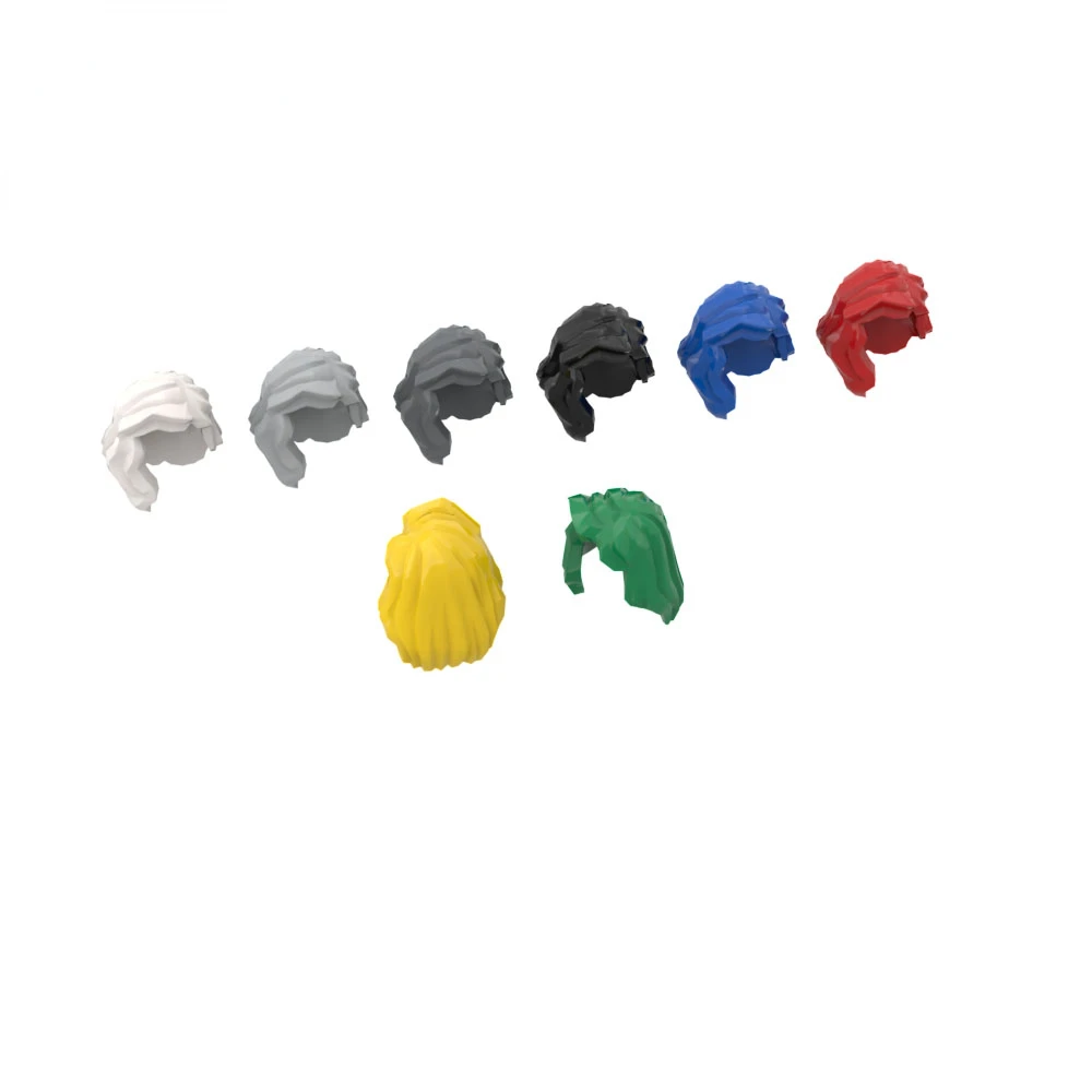 

10Pcs MOC Parts 85974 Hair Mid-Length Compatible Bricks DIY Assmble Building Blocks Particle Kid Puzzle Brain Toy Gift