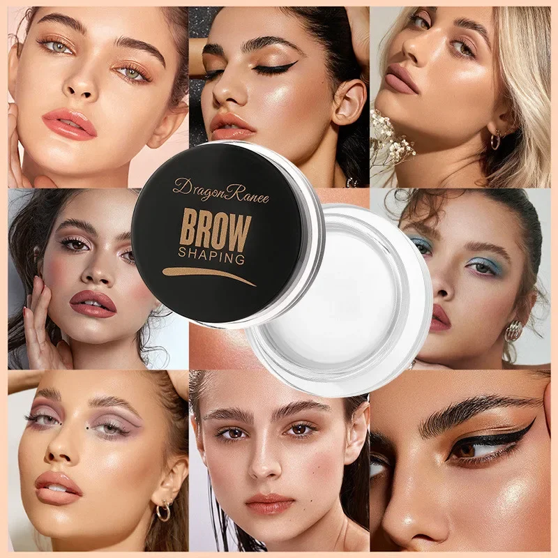 Multi-function Eyebrow Brush with 6 Colors Eyebrows Cream Natural Concealer Square Eye Brow Makeup Brushes for Women Eyebrow Gel 4