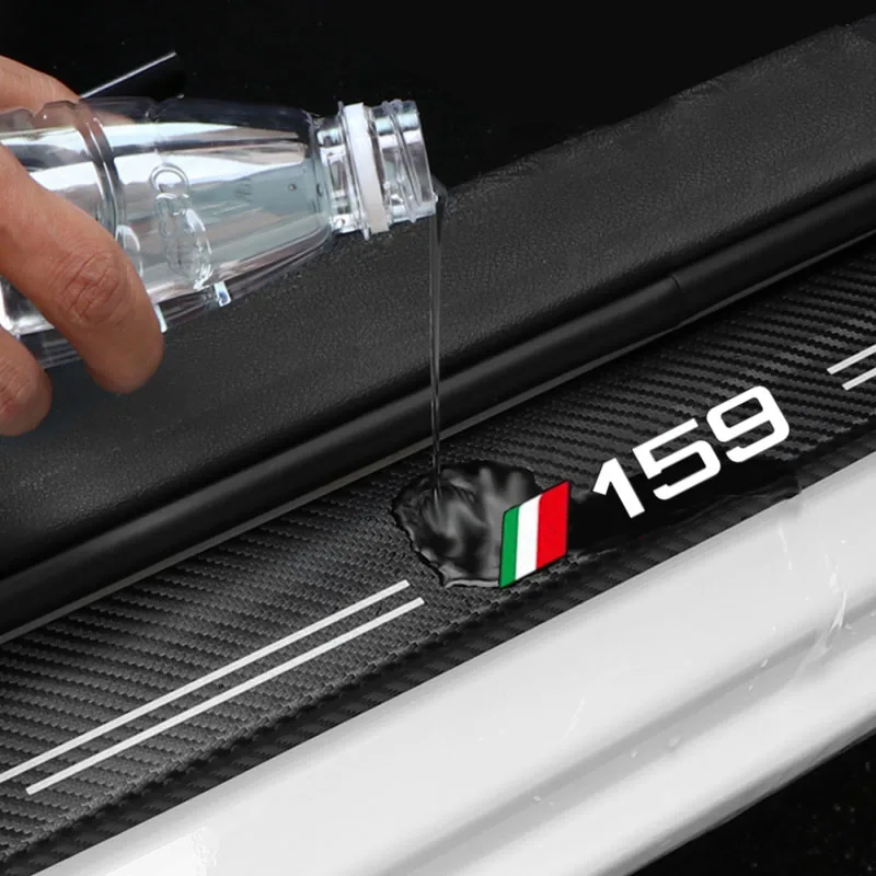

Car sticker carbon fiber decorative strip car door sill For Alfa Romeo 159 156 Car Accessories