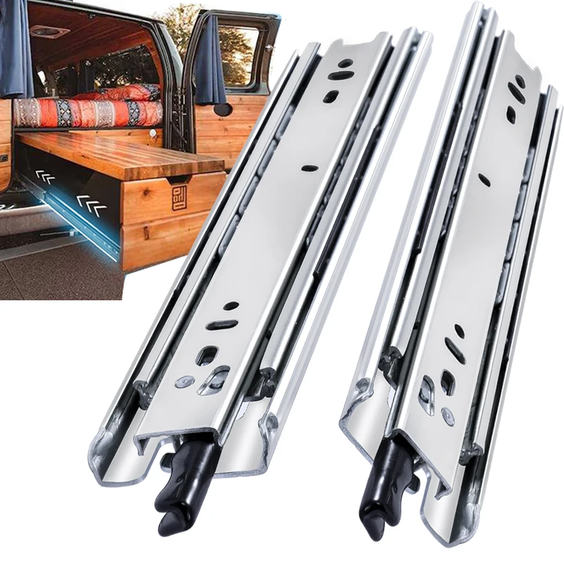 Heavy Duty Locking Drawer Slides 1 Pair for Cabinet RV Tool Box drawer slides