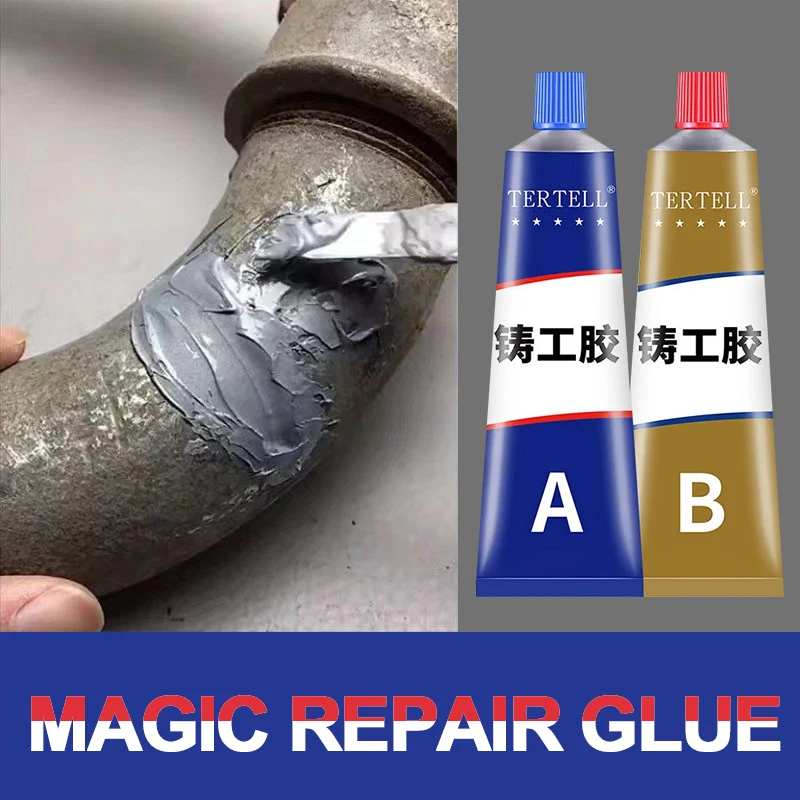 Metal Repair Glue Casting AB Glue Sealant High Strength Cold Welding Glue Magic Plastic Repair Casting Adhesive Agent