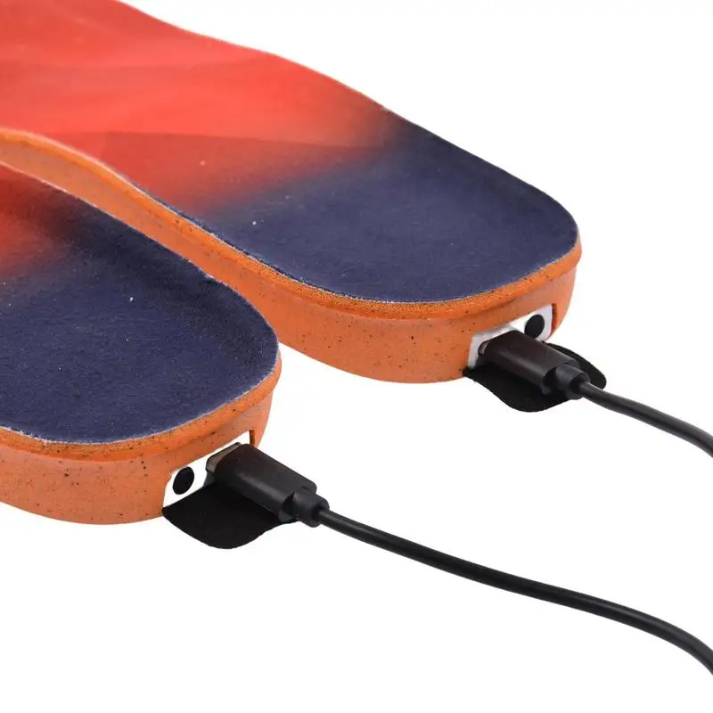 3300mAh USB Heated Shoe Insoles 6-10 Hours 3-speed Heating Rechargeable Electric Feet Warmer Remote Control