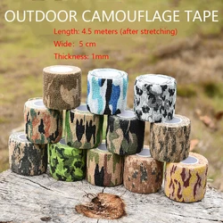 4.5m Camouflage Elastic Wrap Tape Hunt Disguise Elastoplast Self Adhesive Sports Protector Knee Finger Ankle Athletic Bandage