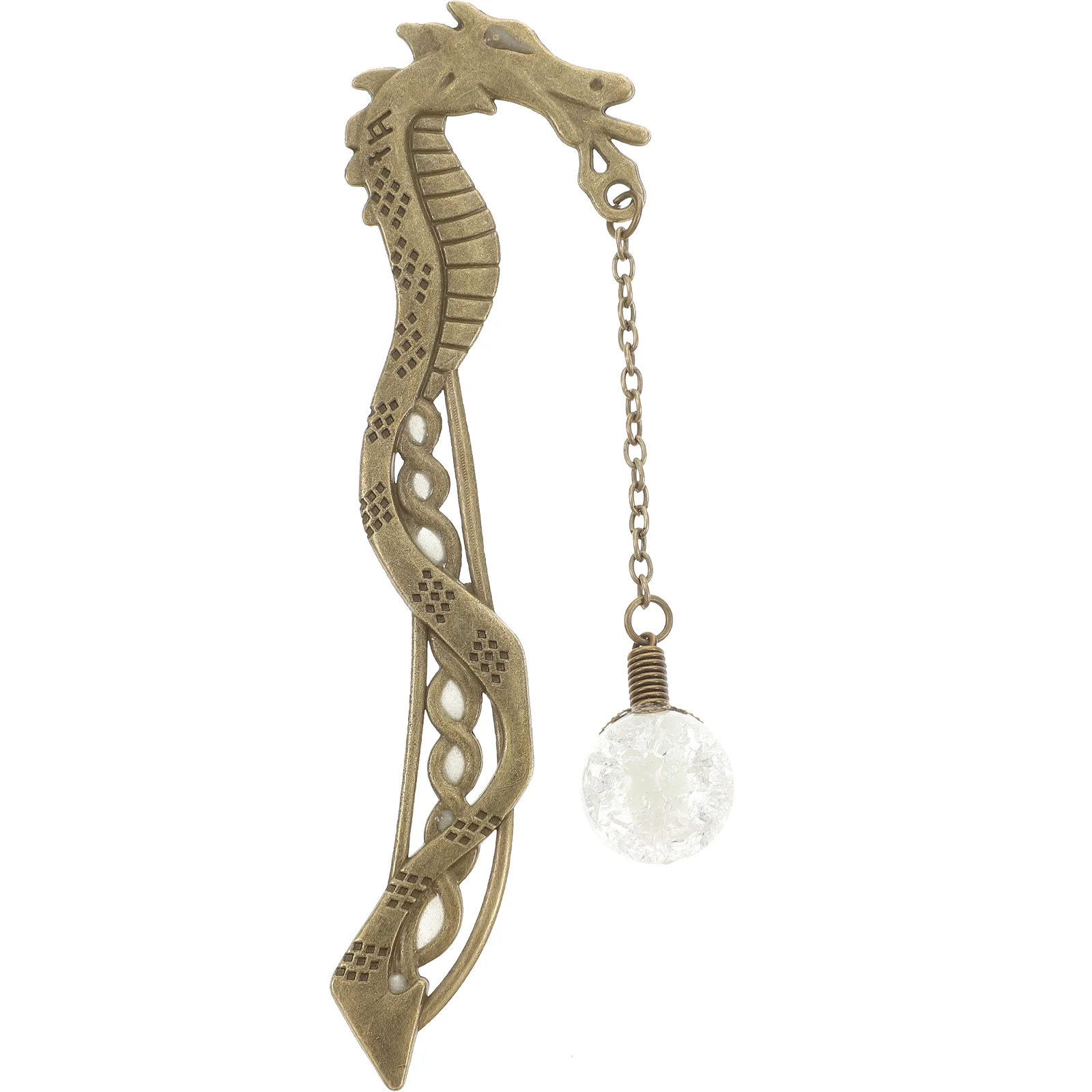 

Wedding Decor Japandi Decor Vintage Chinese Dragon Book Mark Luminous Book Marker Hairpin Bookmarks Office Gifts