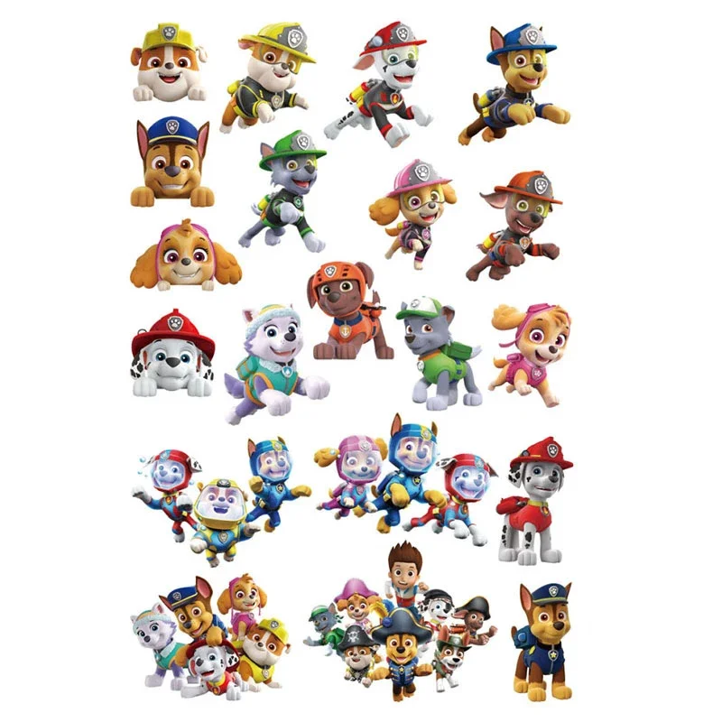 2024 Originele Paw Puppy Patrol Speelgoed Tattoo Sticker Pat Patrouille Anime Stickers Speelgoed Voor Kinderen Jongens Meisjes Verjaardag Kids Cadeau