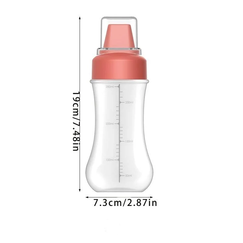 Squeeze Sauce Bottle 1/2/3pcs Leak Proof Refillable Condiment Container For Salad Ketchup Honey Jam Kitchen