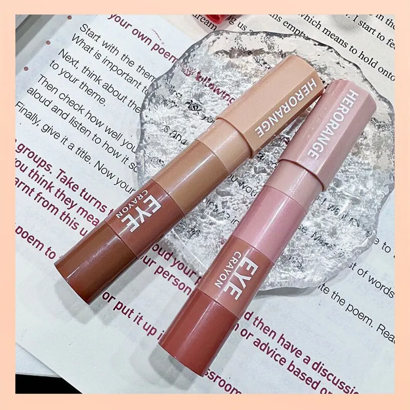 Multi-purpose Eyeshadow Crayon Pen 4 in 1 Eye Makeup HERORANGE Mini Small Cannonball Combination Eye Shadow Pencil eyeshadow stick,makeup pen,eyeshadow pen,eyeshadow pencil