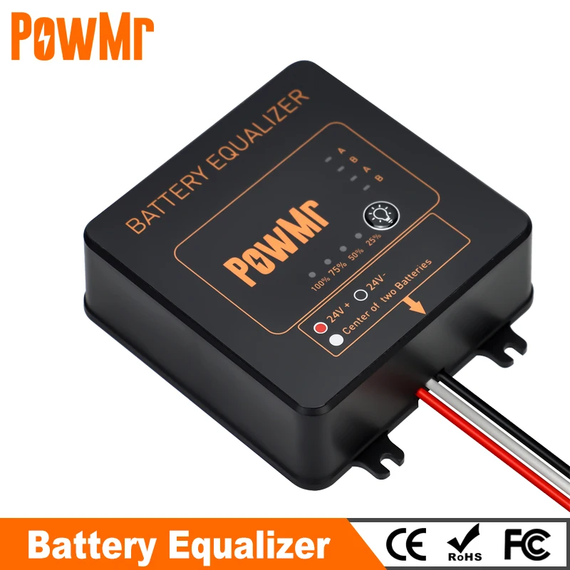 Powmr Nuovo Equalizzatore Batteria Per Due Pezzi 12V Gel Flood Agm Batterie Al Piombo Bilanciamento Batteria