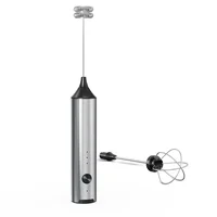 Rechargeable Electric Egg Beater USB type Milk Frother Whisk Coffee Mixer Double Heads Milk Frothers Baking Stirrer Food Blender 2
