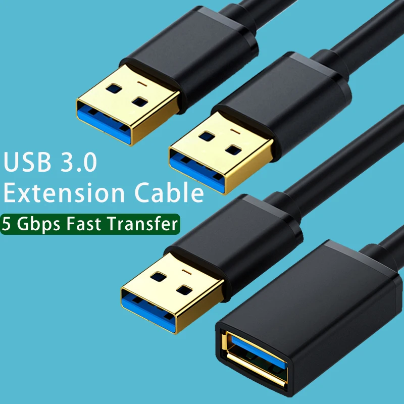 5GbpsUSB30ExtensionCableForSmartTVPS4XboxOneSSDUSBToUSB
