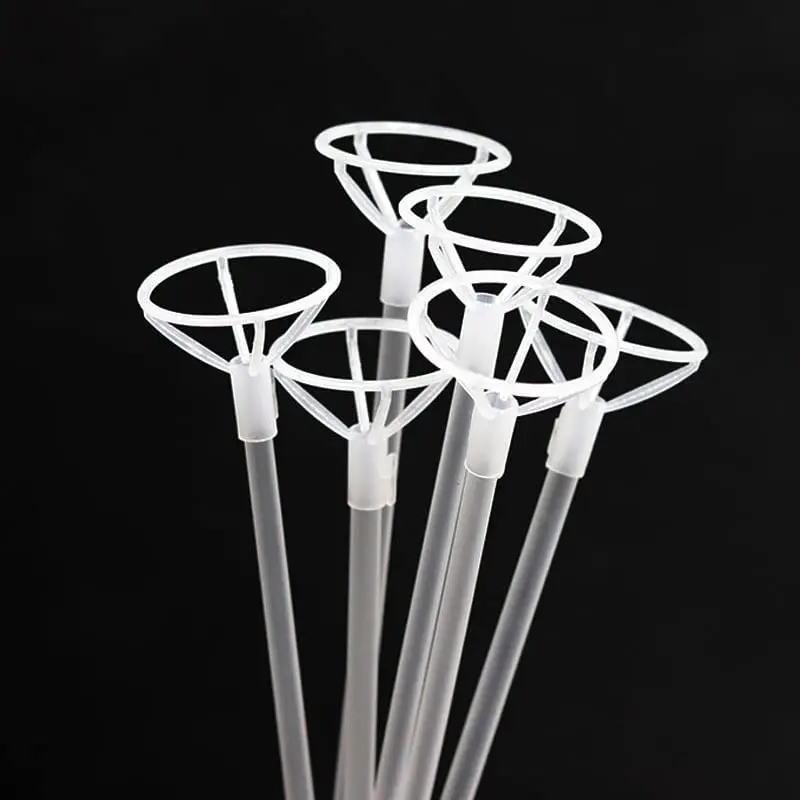 Balloon Sticks 10/20/30/50/100pcs Balloon Sticks with Cups 40cm/70cm Long Clear Bobo Balloon Sticks Holders for Party Decor Supplies