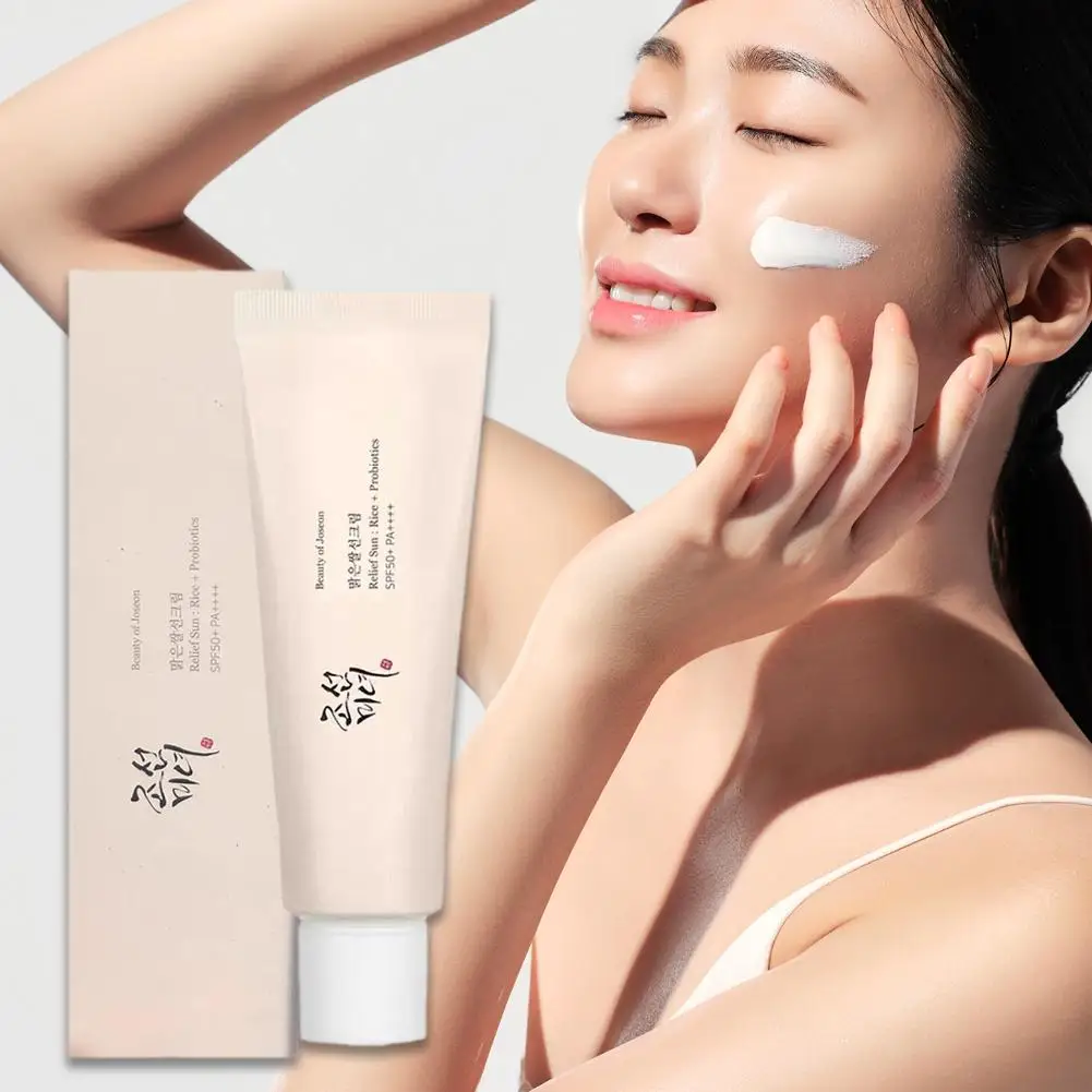 Sunscreen Cream Rice Probiotic Organic Waterproof Oil-free Spectrum SPF 50+ Skin Care 5/3/1pcs