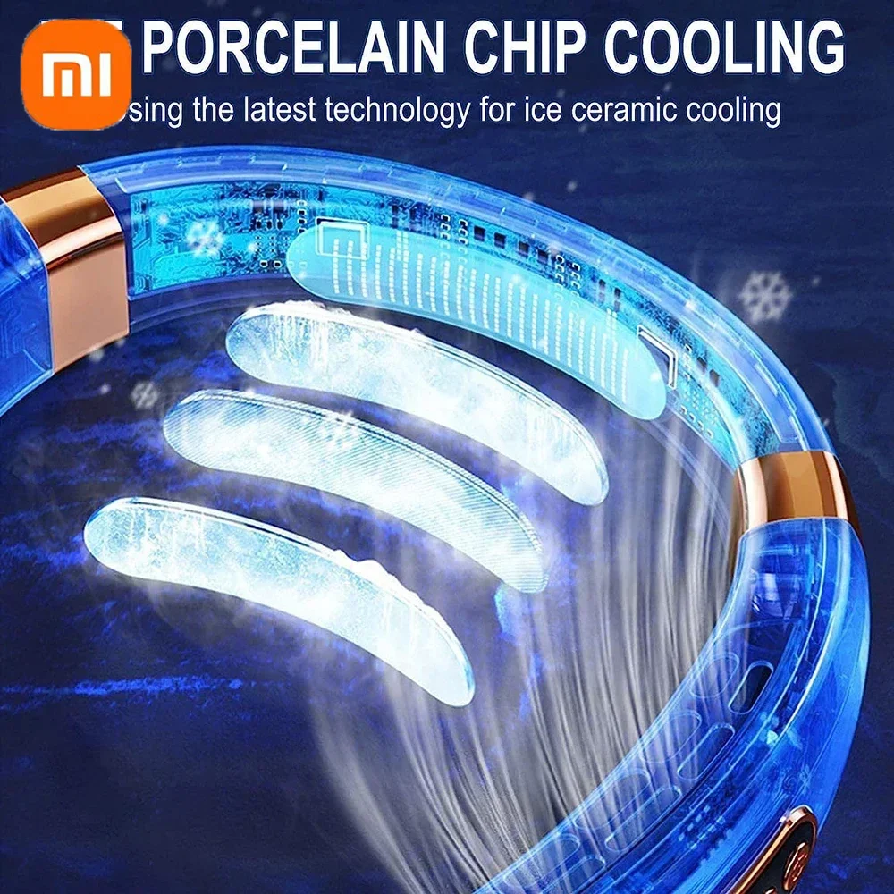 Xiaomi 8000mAh USB الرقبة مروحة محمولة خالية من ال...