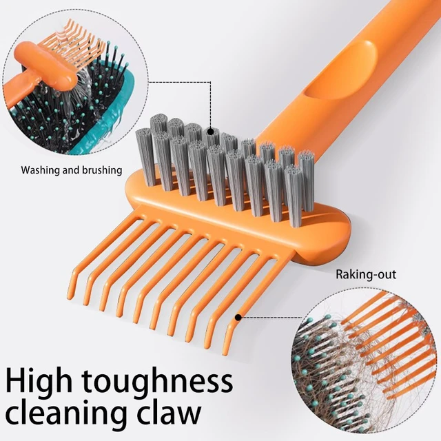 2-in-1 Comb Cleaning Brush Hair Brush Cleaner Tool Hair Brush Remover Rake  Hair Brush Cleaning Tool Removing Hair Dust Home - AliExpress