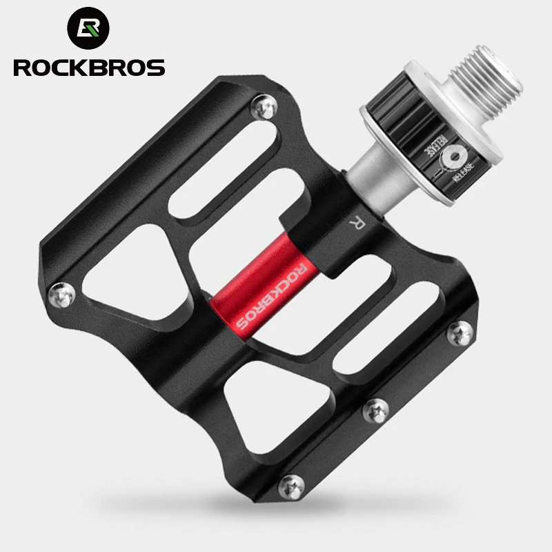 

ROCKBROS Anti-Slip Bicycle Pedals Flat MTB Bike Pedals Aluminium Sealed Bearings Quick Release BMX Mountain Road Cycling Pedal