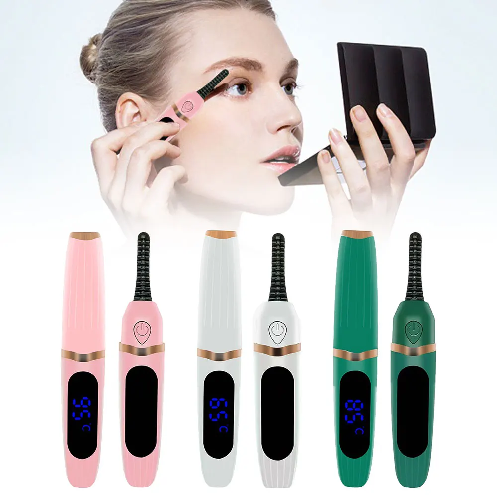 Electric 3 Gear Heated Eyelash Curling Long Lasting Eye Lashes Curler USB