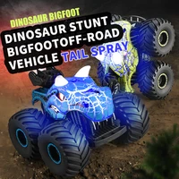 RC Car 2.4G Dinosaur Spray Off-road Stunt Rock Climbing Car Lighting Simulation  Remote Control Cars Kids Toy for Boys Gift 2