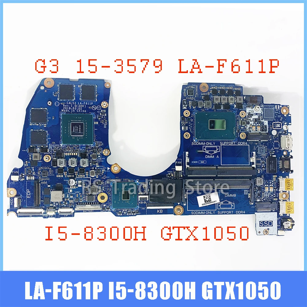 

Оригинальная материнская плата для ноутбука Dell G3 15-3579 3579 с процессором I5-8300H