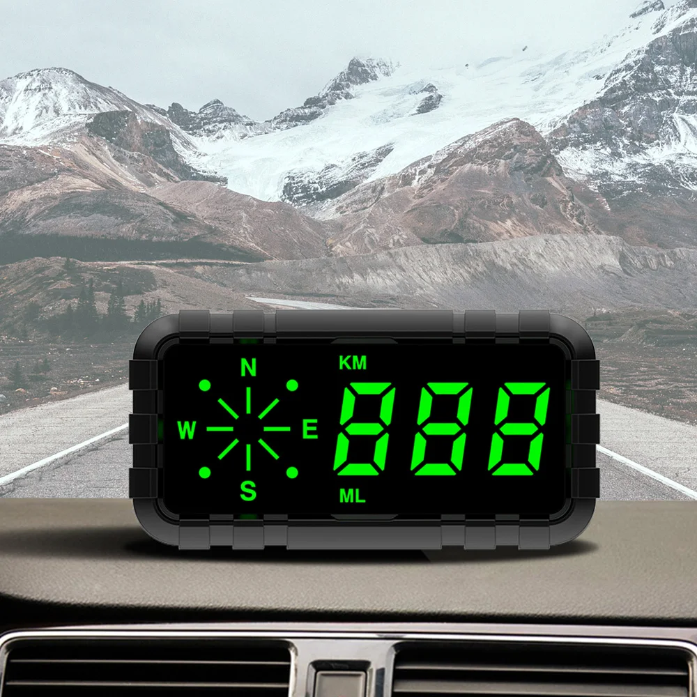 Speed Odometer Mileage HUD Compass GPS Speedometer Display Newest C3010