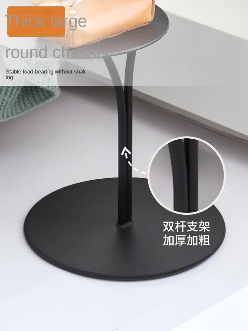 Stylish Nordic Modern Small Tea Table Light Luxury Iron Round Design Versatile Sofa Side Corner & Bedside Table for Living Room