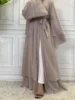 Robe de Ramadan en mousseline de soie, Abaya, dubaï, turquie, Kaftan musulman pour femmes, Kimono modeste, Caftan Marocain, vêtements islamiques