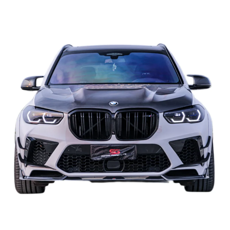 

Perfectly fitted AE Style full carbon fiber front lip bumper shunt for F95 X5M Body kit
