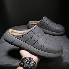 2021 Men's Home Plush Slippers Comfort Soft Warm Slippers Women Thick Bottom Shoes High-quality Indoor Non-slip Couples Zapatos