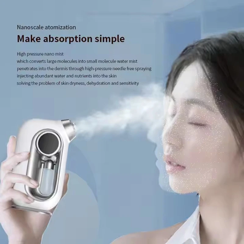 Nano Oxygen Injection Facial Moisturizing Steamer Machine Handheld Spray Gun Beauty Spray Mist Mini Oxygen
