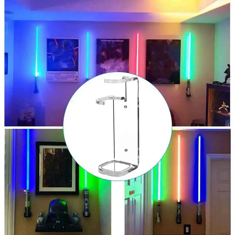 Lightsaber Wall Mount Stand Light Saber Display Rack Wall Holder Screws Hardwares for Most Lightsabers Retail