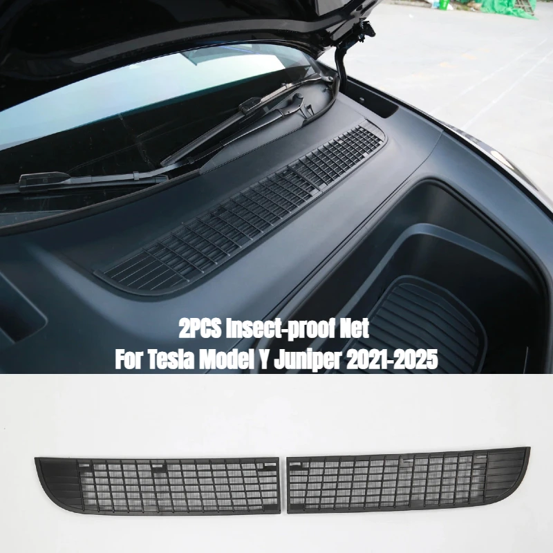 Air Inlet Protective Net for Tesla Model Y Juniper Accessories Air-conditioning Insect-proof Cover Vent Intake Grill Filter
