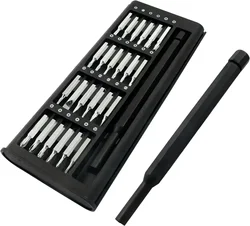 Magnetic Precision 25 - in - 1 Screwdriver Set with 24 Mini Pocket Tools for Electronics and Gadget Repair (1 set)