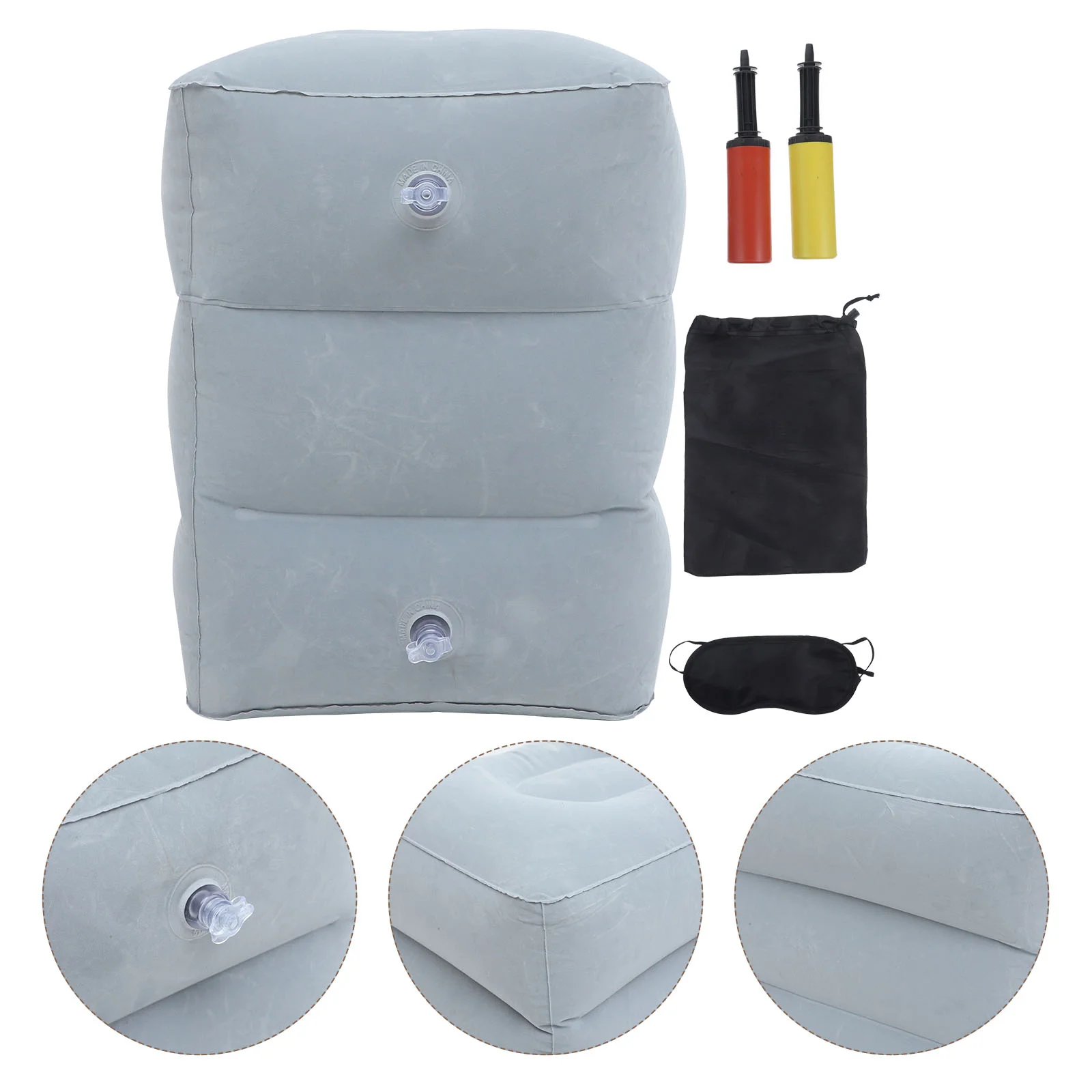 

Pillow Yoga Travel Foot Pedal Rest for under Desk at Work Car Seat Kids Leg High Speed Rail Airplane Footrest