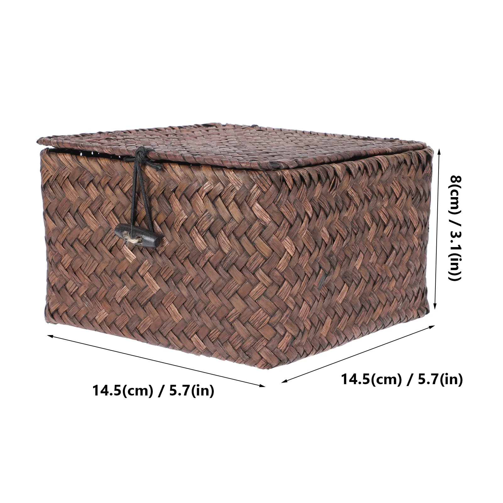 Decor Storage Box Toy Organizer Multi-purpose Basket Wicker Decorative Woven Household Indoor 2