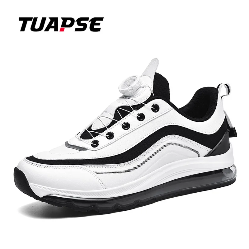 

TUAPSE Brand Men BOA Rotary Buckle Running Shoes Chunky Trendy Sneakers Thick Bottom Jogging Footwear Outdoor Damping Shoes