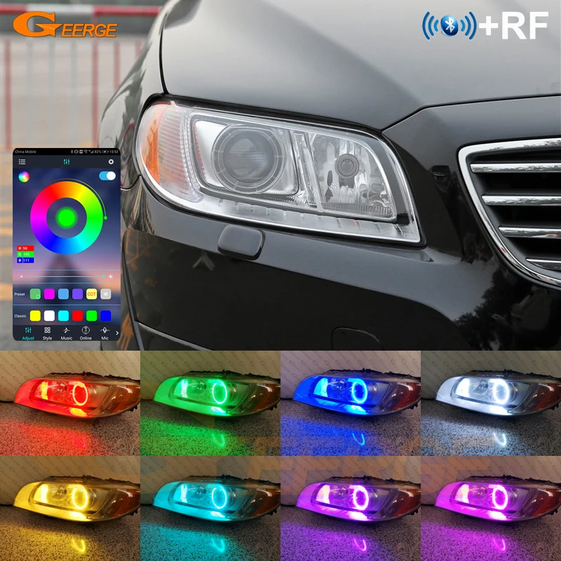 ボルボS80 V70 XC70キセノンヘッドライトbt app rfリモート制御