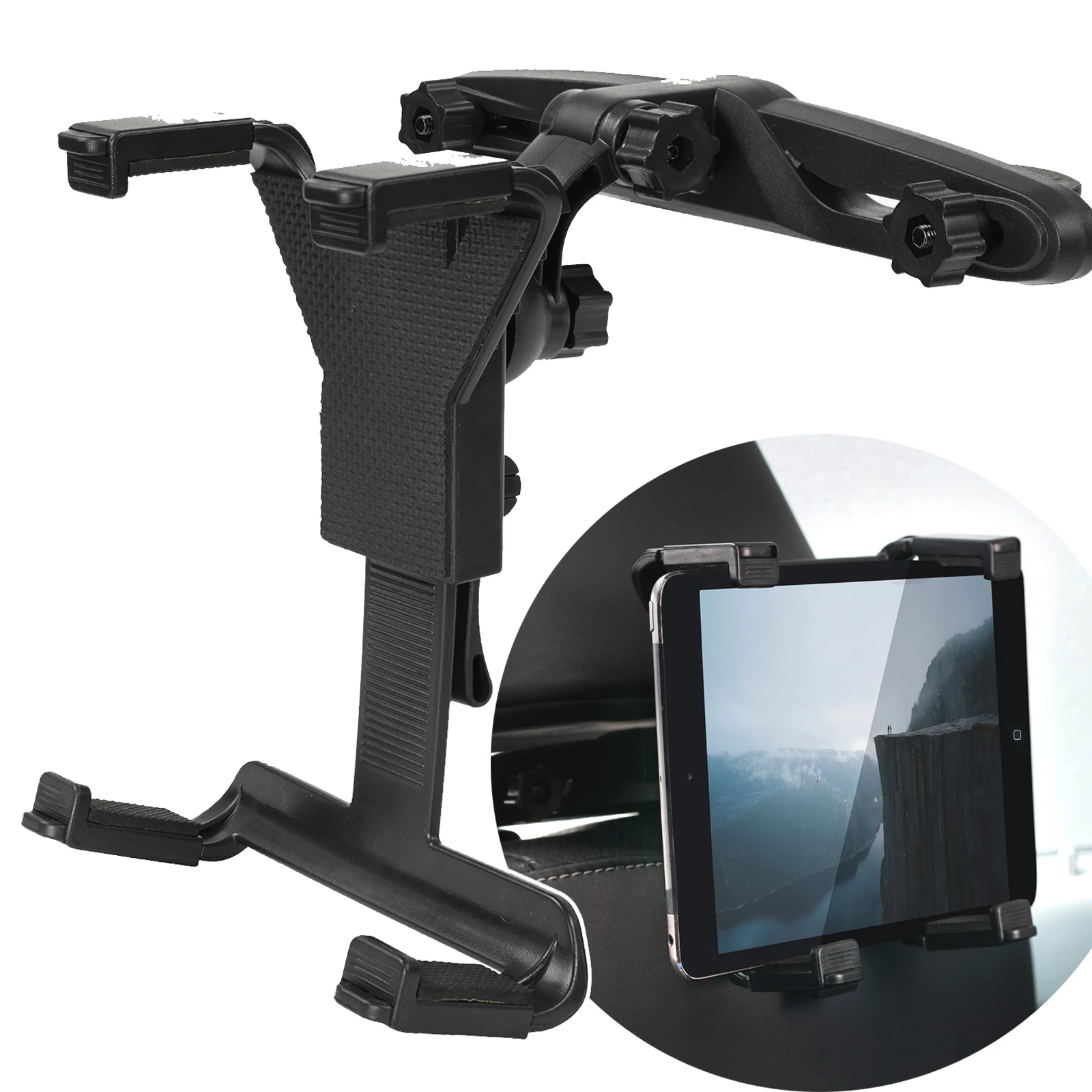 

360 Rotation Car Back Seat Headrest Tablet Mount Holder Stand For iPad 2/3/4 Air Mini Pro 7-11 Inch Support Mount Universal Kids