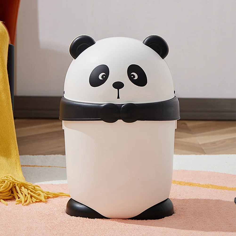 

Panda Trash Can Small Trash Can With Lid Tabletop Trash Can Countertop Trash Can